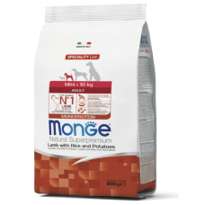 Сухий корм Monge Mini Adult для собак міні порід з ягням 800.. Сухий корм Monge Mini Adult для собак міні порід з ягням 800..