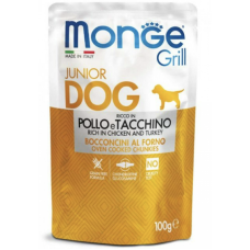 Вологий корм Monge Dog Grill Puppy & Junior для цуценят з ку.. Вологий корм Monge Dog Grill Puppy & Junior для цуценят з ку..