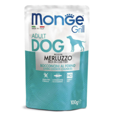 Вологий корм Monge Dog Grill для собак з тріскою 100г Monge.. Вологий корм Monge Dog Grill для собак з тріскою 100г Monge..