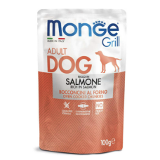 Вологий корм Monge Dog Grill для собак з лососем 100г Monge.. Вологий корм Monge Dog Grill для собак з лососем 100г Monge..