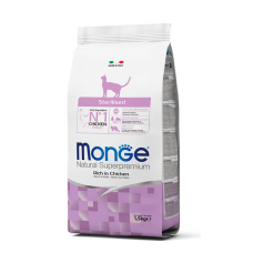 Сухий корм Monge Cat Sterilised для котів з куркою для стери..
