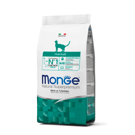 Сухий корм Monge Cat Hairball для котів з куркою для виведення шерсті 400г Monge Сухий корм Monge Cat Hairball для котів з куркою для виведення шерсті 400г Monge