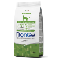 Сухий корм Monge Cat Monoprotein Adult для котів з кроликом .. Сухий корм Monge Cat Monoprotein Adult для котів з кроликом ..