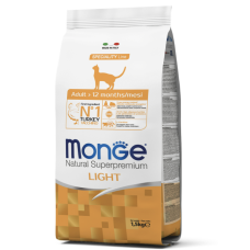 Сухий корм Monge Cat Speciality Light для котів з індичкою п..