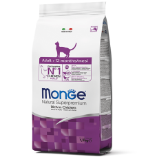 Сухий корм Monge Cat Adult для котів з куркою 1,5кг Monge.. Сухий корм Monge Cat Adult для котів з куркою 1,5кг Monge..