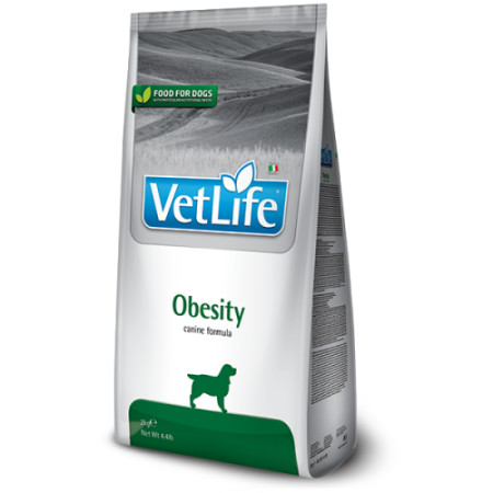 Сухий корм Farmina Vet Life Obesity для собак, дієта для зниження зайвої ваги, 2 кг Сухий корм Farmina Vet Life Obesity для собак, дієта для зниження зайвої ваги, 2 кг