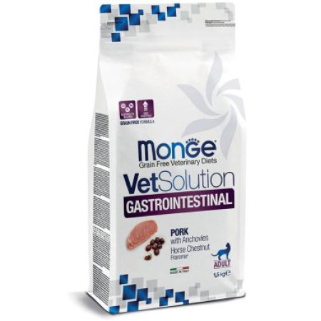 Monge VetSolution Cat Gastrointestinal дієта для кішок Інтестінал 1,5кг Monge VetSolution Cat Gastrointestinal дієта для кішок Інтестінал 1,5кг