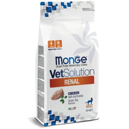 Monge VetSolution Cat Renal дієта для кішок Ренал 1,5кг Monge VetSolution Cat Renal дієта для кішок Ренал 1,5кг