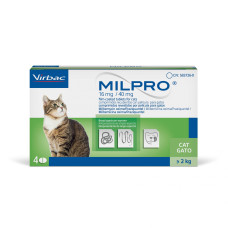 Мілпро (Milpro) для котів 2 кг – 8 кг №4.. Мілпро (Milpro) для котів 2 кг – 8 кг №4..